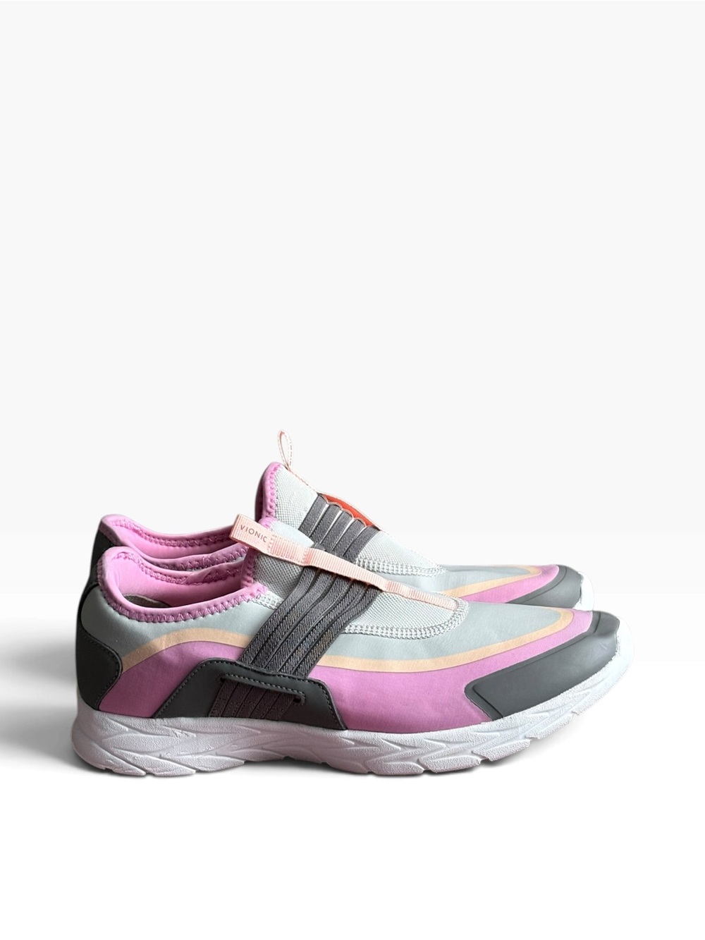Vionic Vayda Woman’s Size 9.5 Slip On Sneaker Pink/Gray